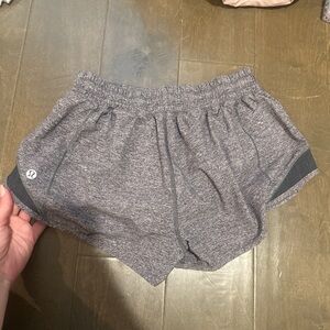 lululemon athletica Heathered Gray Athletic Shorts